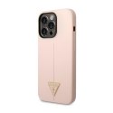Guess Silicone Triangle Logo - Case for iPhone 14 Pro (Pink)