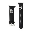 Karl Lagerfeld 3D Rubber Karl & Choupette Heads NFT - Strap for Apple Watch 42/44/45/49 mm (black)