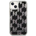 Karl Lagerfeld Monogram Liquid Glitter - Case for iPhone 14 (Black)