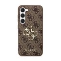 Guess 4G Big Metal Logo - Case for Samsung Galaxy S24+ (brown)