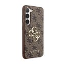 Guess 4G Big Metal Logo - Case for Samsung Galaxy S24+ (brown)