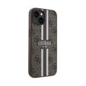 Guess 4G Printed Stripes MagSafe - iPhone 15 Case (brown)