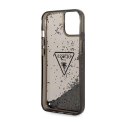 Guess Liquid Glitter Triangle Logo Case - Case for iPhone 14 Plus (Black)