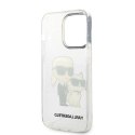 Karl Lagerfeld IML Glitter NFT Karl & Choupette - Case for iPhone 14 Pro (Clear)