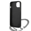 Karl Lagerfeld Leather Textured and Chain - Case for iPhone 13 (Black)