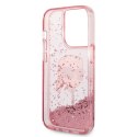 Karl Lagerfeld Liquid Glitter NFT Karl's Head - Case for iPhone 14 Pro Max (Pink)