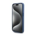 Guess 4G Bottom Stripe Metal Logo Collection - Case for iPhone 15 Pro (blue)