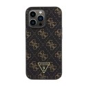 Guess 4G Triangle Metal Logo - Case for iPhone 13 Pro Max (Black)