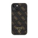 Guess 4G Triangle Metal Logo - Case for iPhone 15 Plus (Black)