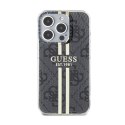Guess IML 4G Gold Stripe - Case iPhone 15 Pro (Black)