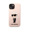 Karl Lagerfeld Silicone NFT Ikonik MagSafe - Case for iPhone 14 (Pink)