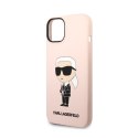 Karl Lagerfeld Silicone NFT Ikonik MagSafe - Case for iPhone 14 Plus (Pink)