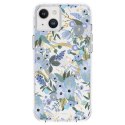 Rifle Paper Clear MagSafe - Case for iPhone 14 Plus (Garden Party Blue)