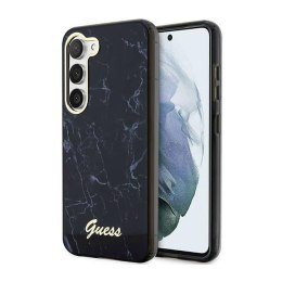 Guess Marble Collection - Case for Samsung Galaxy S23 (Black)