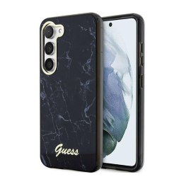 Guess Marble Collection - Case for Samsung Galaxy S23+ (Black)