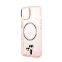 Karl Lagerfeld IML NFT Karl & Choupette MagSafe - Case for iPhone 14 Plus (Pink)