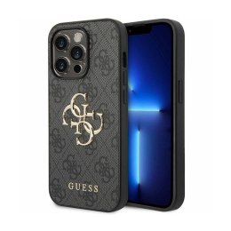 Guess 4G Big Metal Logo - Case for iPhone 15 Pro (Grey)