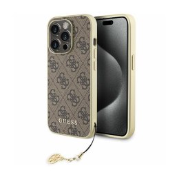 Guess 4G Charms Collection - iPhone 15 Pro Case (brown)