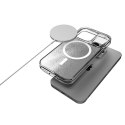 STM Relax Sand MagSafe - Anti-stress case for iPhone 15 Pro Max (Clear / White)