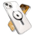 Speck Presidio Perfect-Clear Grip ClickLock & MagSafe - Case for iPhone 15 Plus / iPhone 14 Plus (Clear / Chrome Finish / Serene