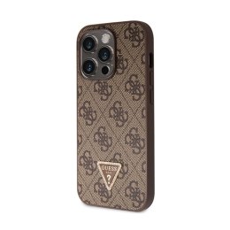 Guess Crossbody 4G Metal Logo - iPhone 15 Pro Case (brown)