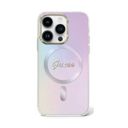 Guess IML Iridescent MagSafe - Case for iPhone 15 Pro Max (purple)