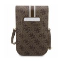 Guess 4G Stripes - Crossbody phone bag (brown)