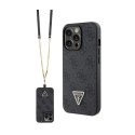 Guess Crossbody 4G Metal Logo - Case for iPhone 13 Pro (black)