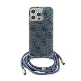 Guess Crossbody Cord 4G Print - iPhone 15 Case (Blue)