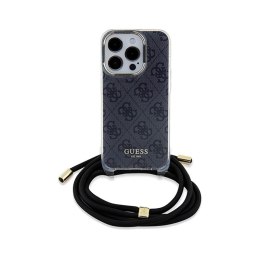 Guess Crossbody Cord 4G Print - iPhone 15 Pro Case (black)