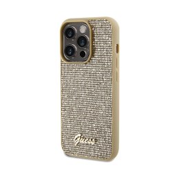 Guess Disco Metal Script - iPhone 14 Pro Case (Gold)