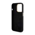 Guess Silicone Script Metal Logo & Frame - iPhone 15 Pro Case (black)