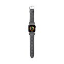 Karl Lagerfeld Saffiano Monogram - Strap for Apple Watch 38/40/41 mm (silver)