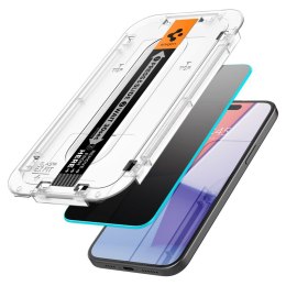 Spigen GLAS.TR EZ FIT Privacy - Tempered glass with privacy filter for iPhone 15 Pro Max