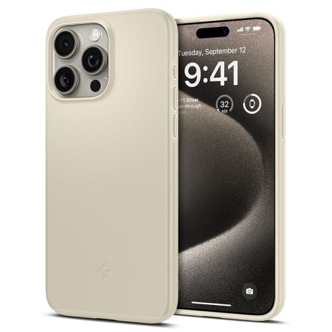 Spigen Thin Fit - Case for iPhone 15 Pro Max (Beige)