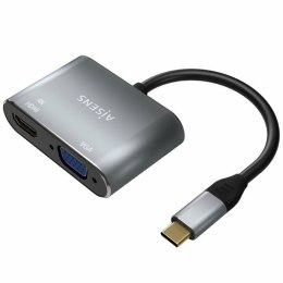 HDMI to VGA Adapter Aisens A109-0627 Grey 15 cm