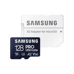 Micro SD Memory Card with Adaptor Samsung PRO Ultimate 128 GB
