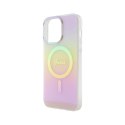 Guess IML Iridescent MagSafe - Case for iPhone 15 Pro (Pink)