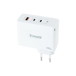 Wall Charger TooQ TQWC-GANQC2PD100W White 100 W