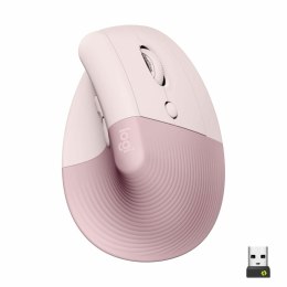 Ergonomic Optical Mouse Logitech Lift Pink Rose