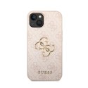 Guess 4G Big Metal Logo - Case for iPhone 15 (Pink)