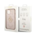 Guess 4G Big Metal Logo - Case for iPhone 15 Plus (Pink)