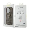 Guess Grip Stand 4G Triangle Strass Logo - iPhone 15 Pro Max Case (brown)