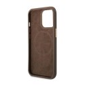 Guess 4G Logo Plate MagSafe - Case for iPhone 14 Pro Max (Brown)