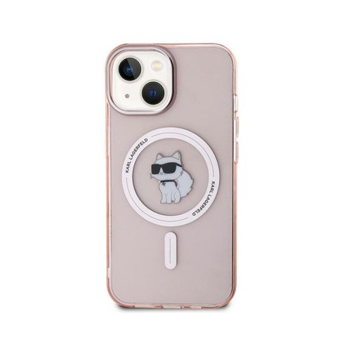 Karl Lagerfeld IML Choupette MagSafe - Case for iPhone 14 / 15 / 13 (Pink)