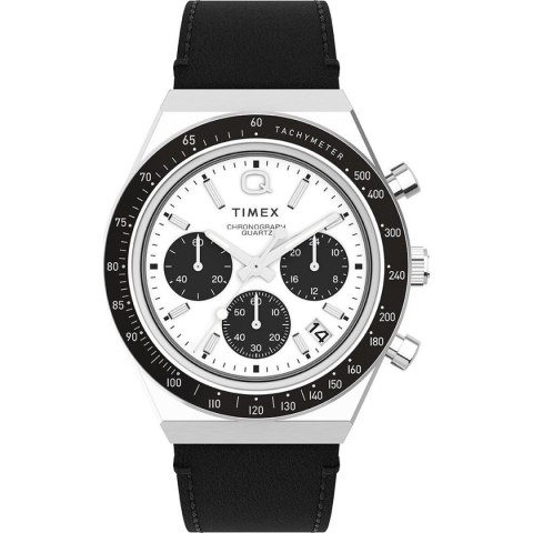 Men's Watch Timex Q DIVER CHRONO White Black (Ø 40 mm)