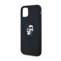 Karl Lagerfeld Silicone Karl & Choupette MagSafe - Case for iPhone 11 (Black)