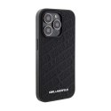 Karl Lagerfeld Quilted K Pattern - iPhone 15 Pro Max Case (Black)