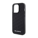 Karl Lagerfeld Quilted K Pattern - iPhone 15 Pro Max Case (Black)