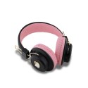 Hello Kitty Metal Logo Round Shape - Bluetooth wireless in-ear headphones V5.3 (pink)